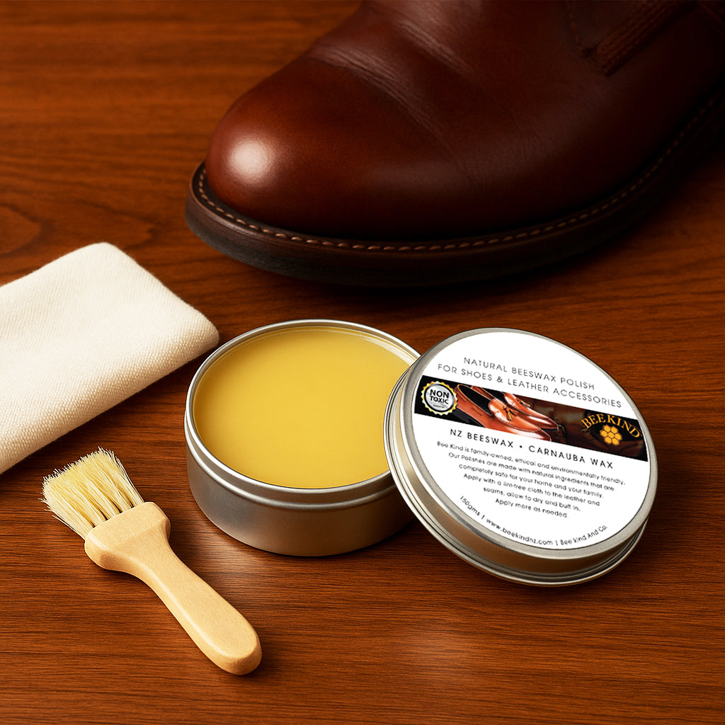 Bee Kind Beeswax Polishes – Natural Wood & Leather Care | Bee Kind NZ