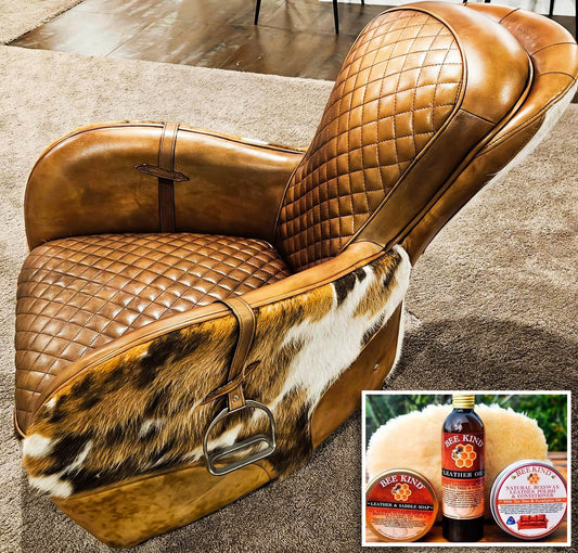Bee Kind™ Leather & Saddle Soap – Natural Glycerin-Based Cleaner with Beeswax & Essential Oils - Kind Living Co. 
