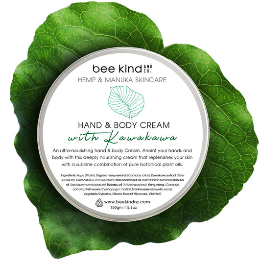 Hemp & Manuka Hand & Body Cream with NZ Kawakawa – Nourishing Skincare